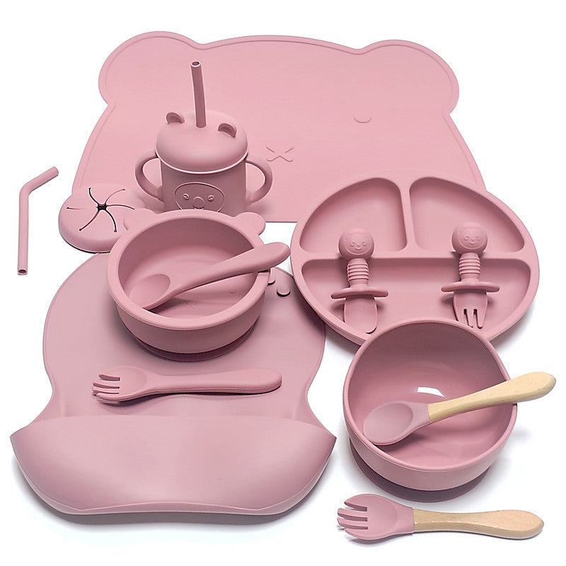 Creative Cartoon Silicone Infant Dinner Plate