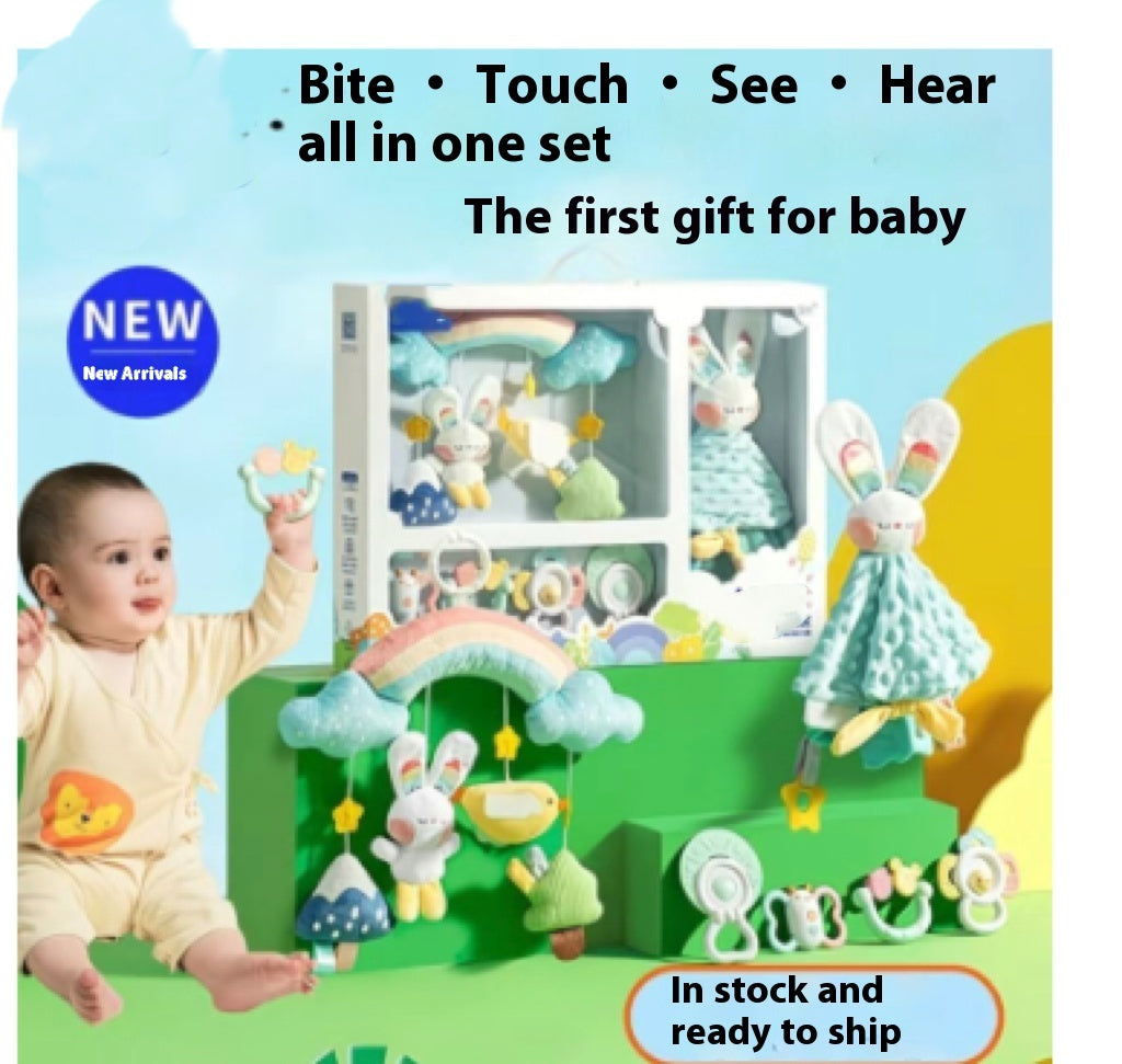 Newborn Soothing Rattle Teether Baby Early Educational Toy Gift