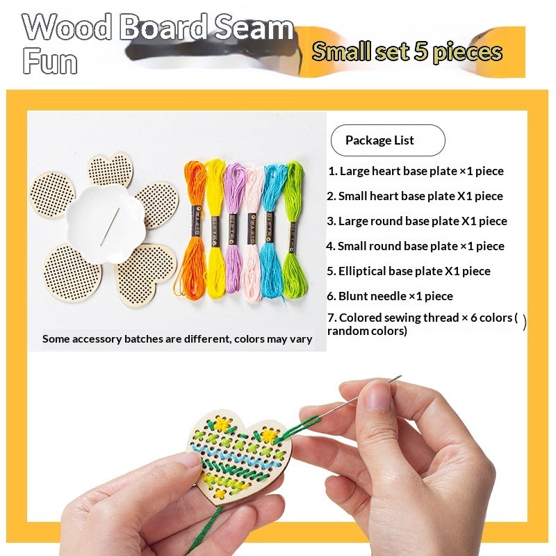 Safety Needle Embroidery DIY Craft Kit Set