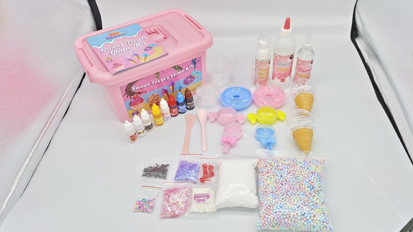 Girl Bubble Glue Crystal Mud Play Set