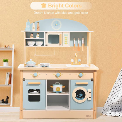 ROBOTIME DIY Pretend Play Kitchen Set – Cooking Toy Gift for Boys & Girls