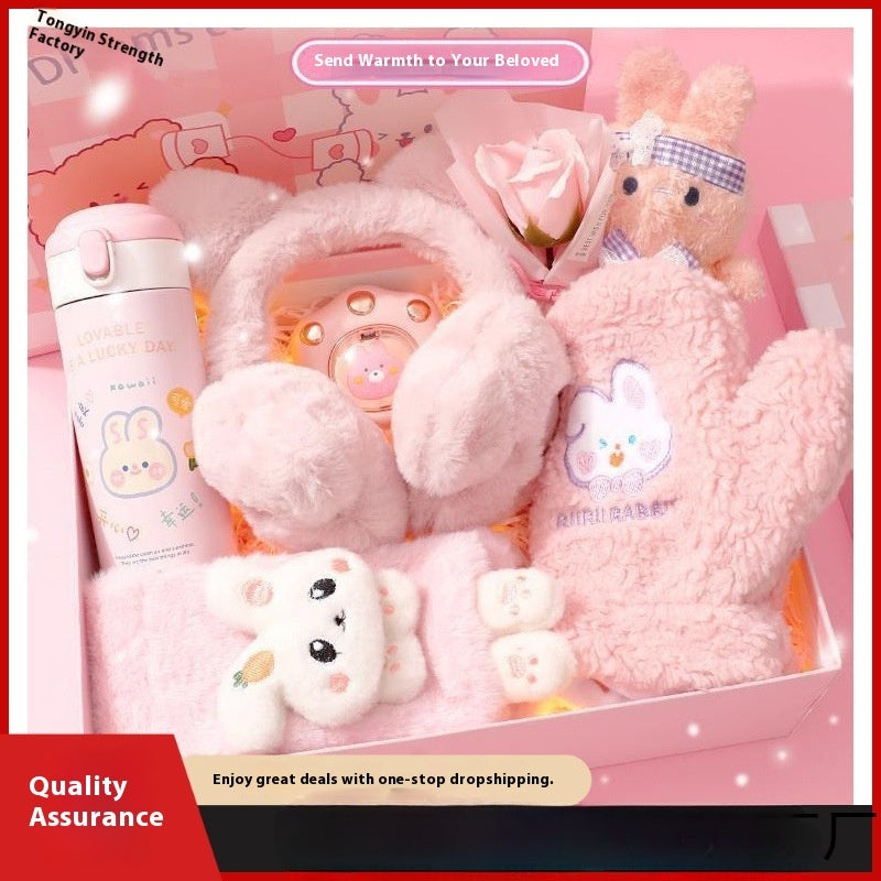 Christmas Winter Gift Box for Girls-Practical Warm Set for Students