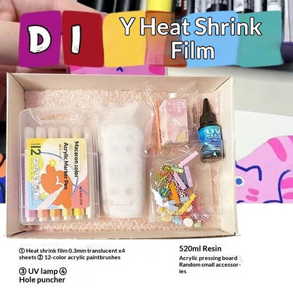 DIY Heat-Shrink Plastic Craft Material Set