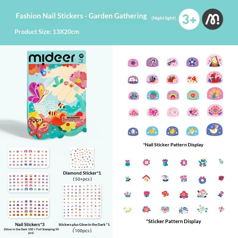 Princess and Garden Elf Fantasy Tattoo Nail Art Full Set