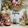 Rose Gold Metallic Latex Balloons