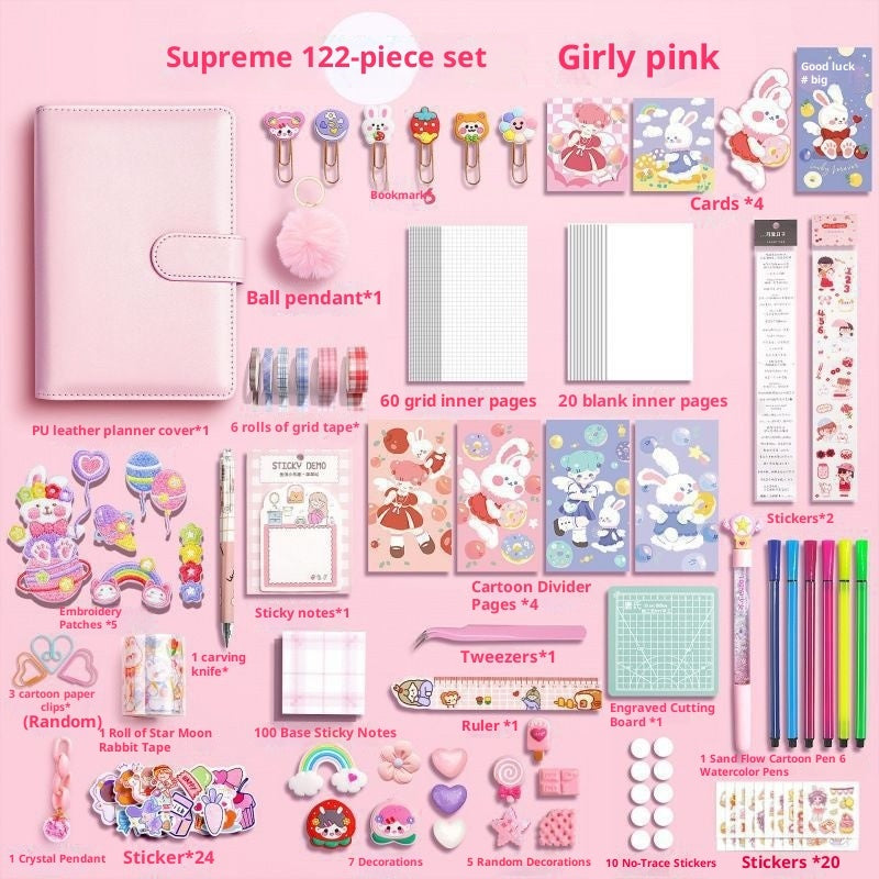 Hand Account Book Set Tool Cute Style Notebook