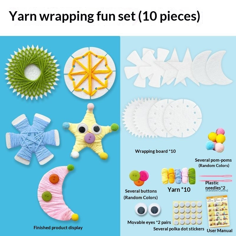 Kids Yarn Wrapping DIY Craft Kit