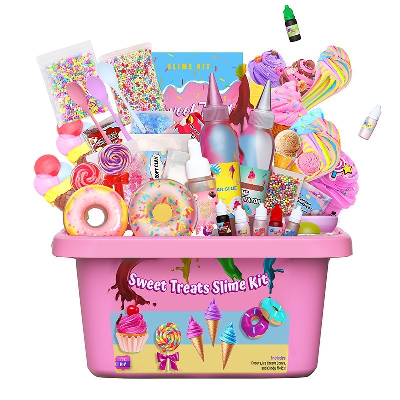 Girl Bubble Glue Crystal Mud Play Set