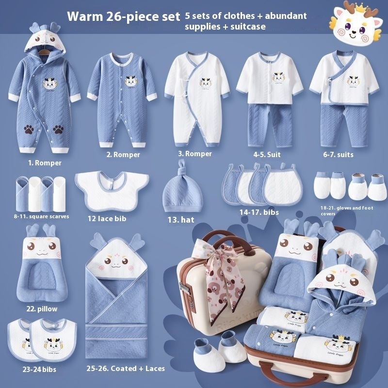 Pure Cotton Baby Clothes Gift Set Soft and Breathable Newborn Outfit Bundle