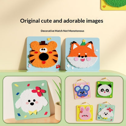 Cute Animal Kids' Hand-Embroidery Art Kit