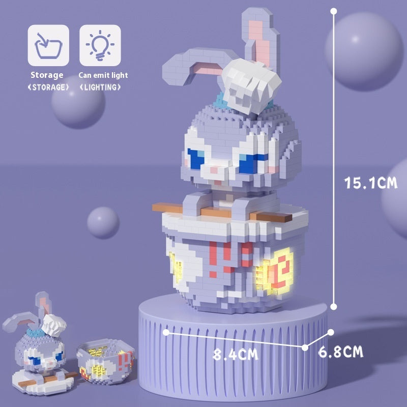 Compatible With Cartoon Doll Micro Particle Building Blocks