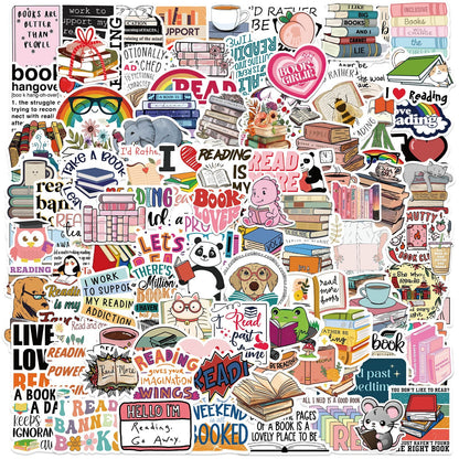 324PCS Bookish Vinyl Sticker Pack Aesthetic Book Lover and Booktok Gift Set