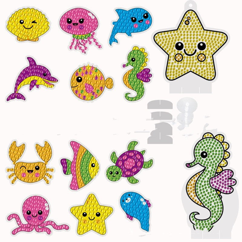 Diamond Painting Notepaper Laser Children's Stickers
