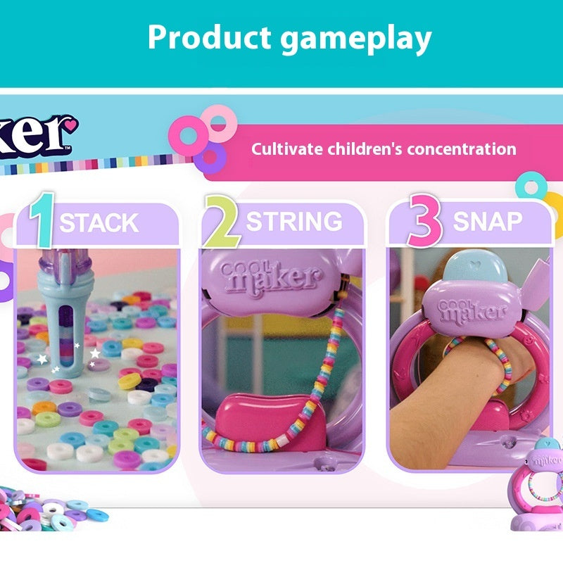 Handmade Weaving Toy for Girls, Birthday Gift DIY Bracelet Maker