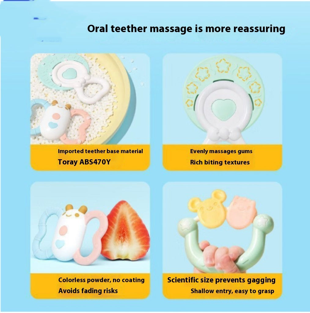 Newborn Soothing Rattle Teether Baby Early Educational Toy Gift