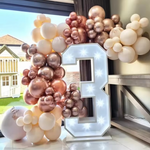 Rose Gold Metallic Latex Balloons