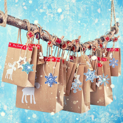 12-Pack Snowflake 5D Rhinestone Keychain DIY Ornament Set