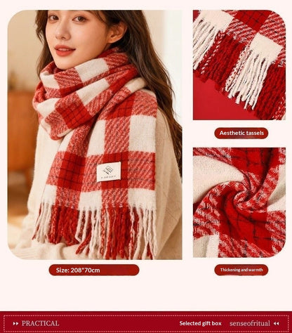 Birthday Gift Practical Premium Warm Winter Scarf Gift Box