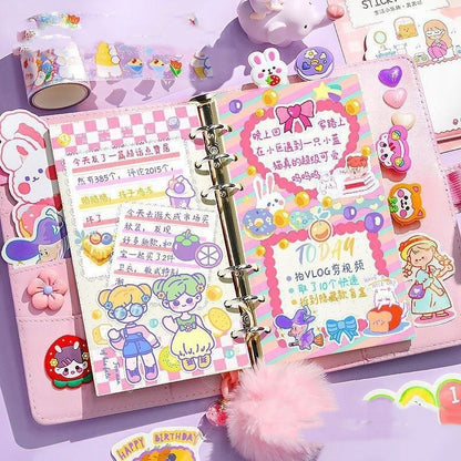 Hand Account Book Set Tool Cute Style Notebook