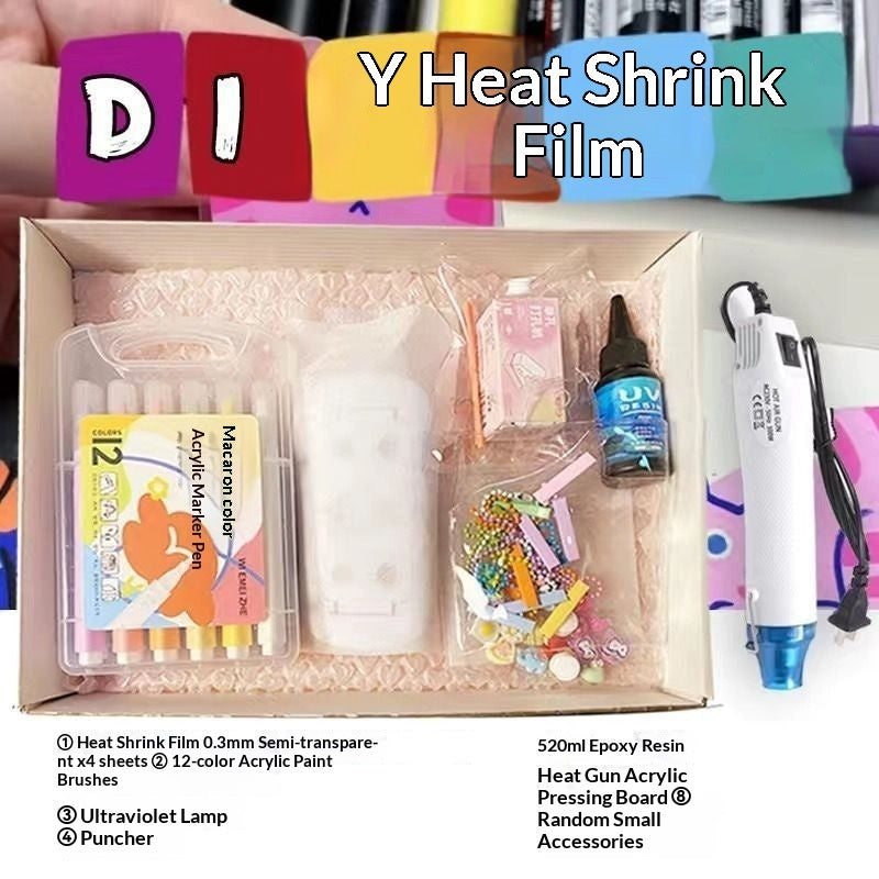 DIY Heat-Shrink Plastic Craft Material Set