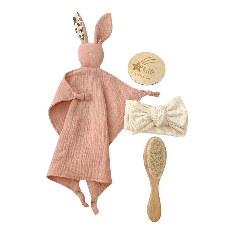 Baby Wooden Rattle and Teether Gift Set