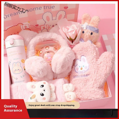 Christmas Winter Gift Box for Girls-Practical Warm Set for Students