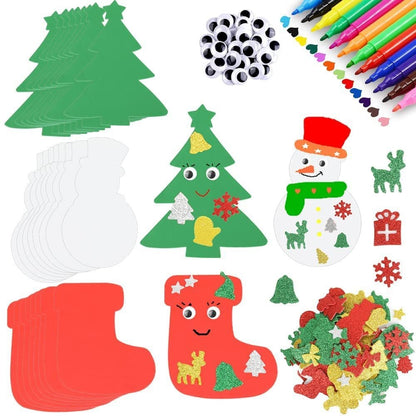 24 PCs Christmas Foam Stickers Suit DIY Decoration