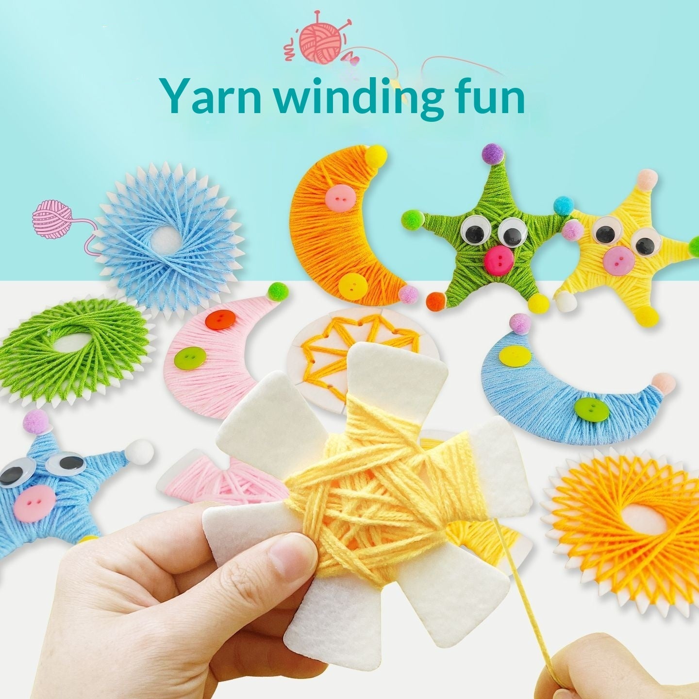 Kids Yarn Wrapping DIY Craft Kit