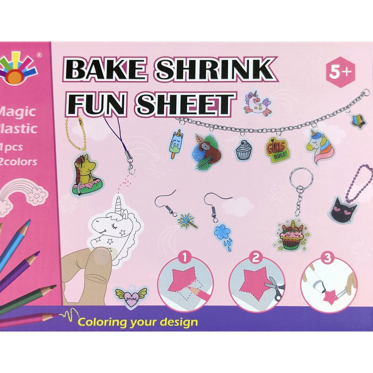 Children’s Shrink Film Art Craft Set