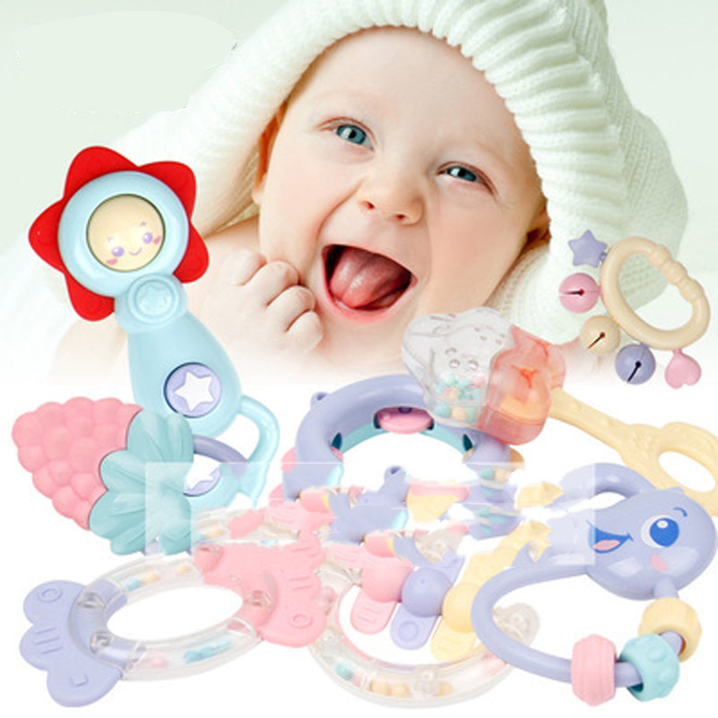 Early Education Teether Toys for Babies Sensory and Developmental Play