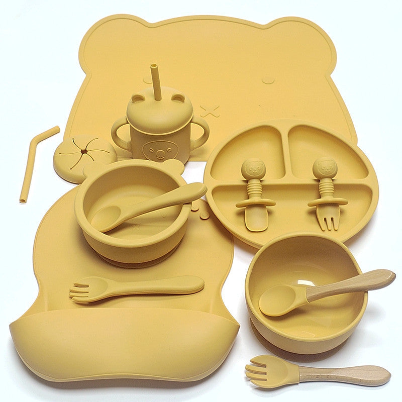Creative Cartoon Silicone Infant Dinner Plate