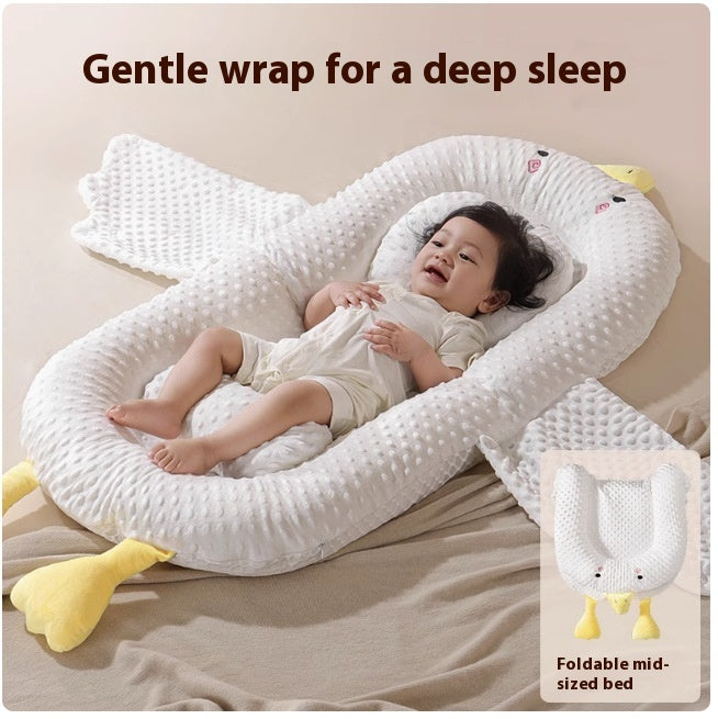 Newborn Anti-pressure Floor Wake-up Artifact Anti-chocking Sleeping Mattress Big White Geese