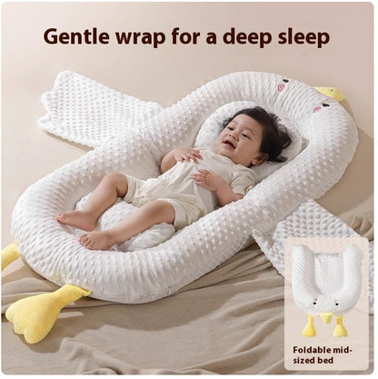 Newborn Anti-pressure Floor Wake-up Artifact Anti-chocking Sleeping Mattress Big White Geese