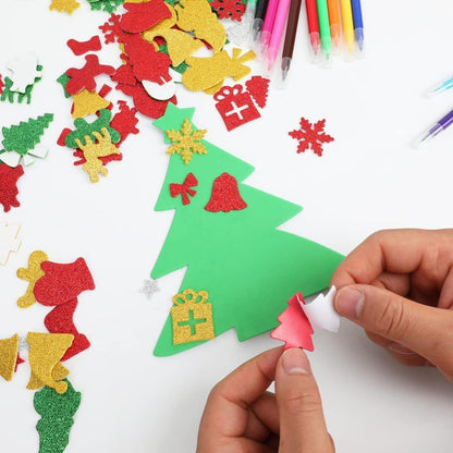24 PCs Christmas Foam Stickers Suit DIY Decoration