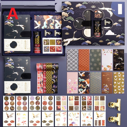 Antique-Style Hand Ledger Stationery Gift Set – Vintage Writing Gift Box