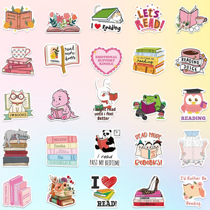 324PCS Bookish Vinyl Sticker Pack Aesthetic Book Lover and Booktok Gift Set
