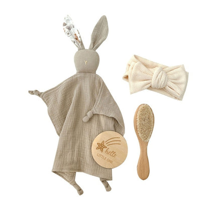 Baby Wooden Rattle and Teether Gift Set