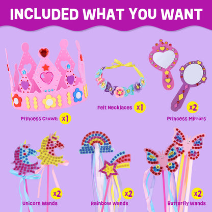 DIY Crown and Mirror Costume Craft Set