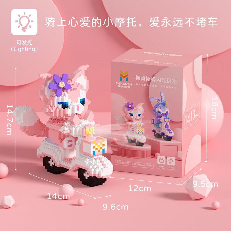 Compatible With Cartoon Doll Micro Particle Building Blocks