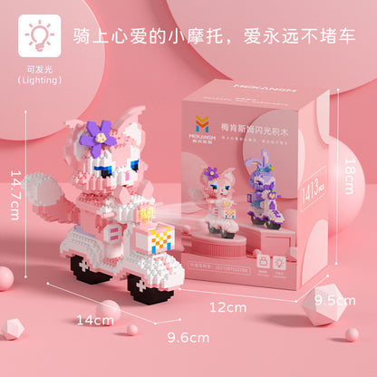Compatible With Cartoon Doll Micro Particle Building Blocks