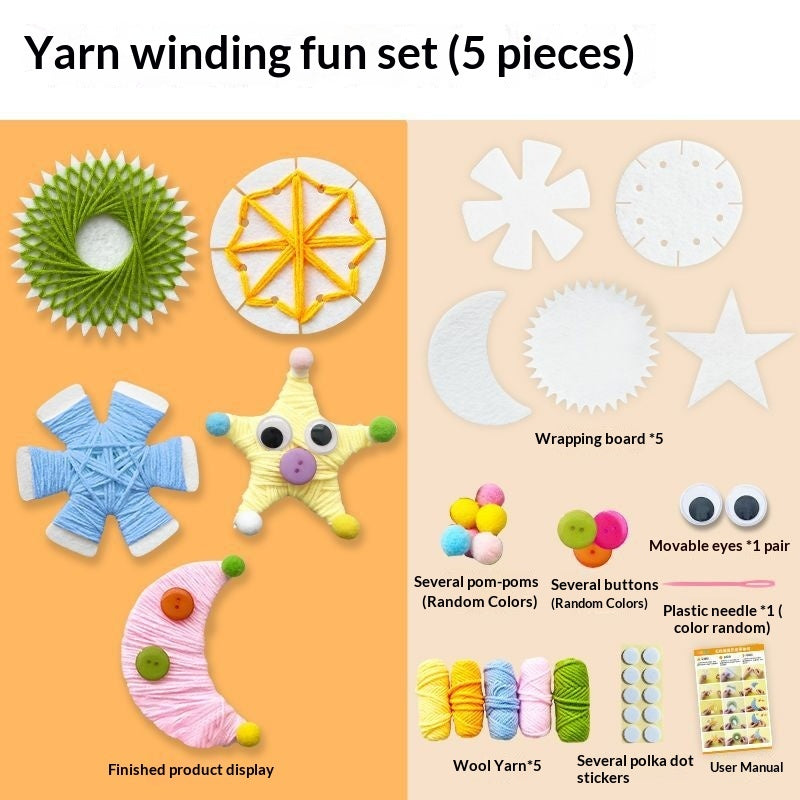 Kids Yarn Wrapping DIY Craft Kit