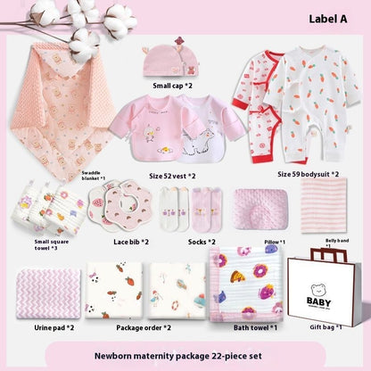Newborn Delivery Bag 22 Pieces Full Set Of Pure Cotton Supplies For All Seasons