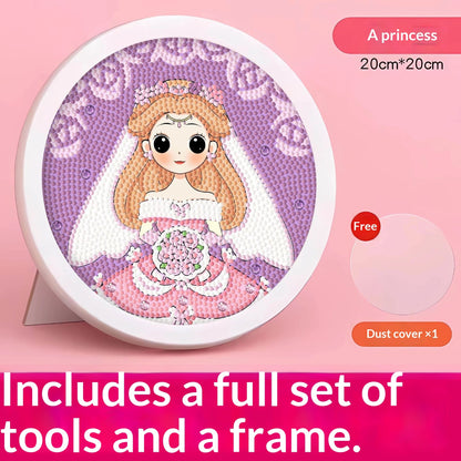 Kids DIY Princess Diamond Art Frame Set