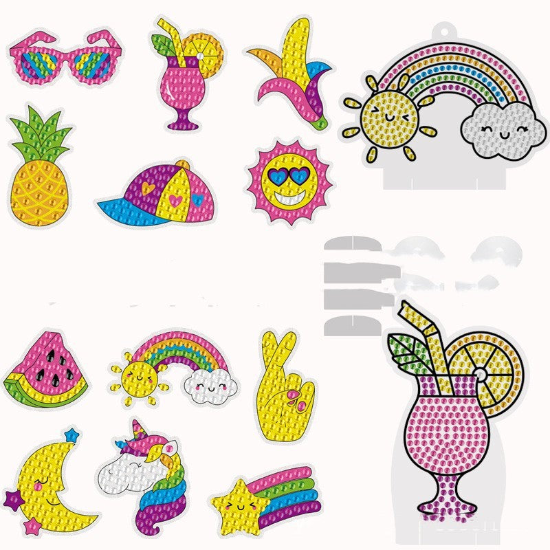 Diamond Painting Notepaper Laser Children's Stickers