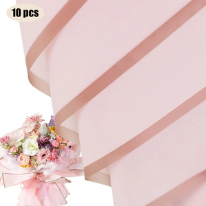 Flower Wrapping Paper Gold Edge Bouquet