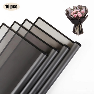 Flower Wrapping Paper Gold Edge Bouquet