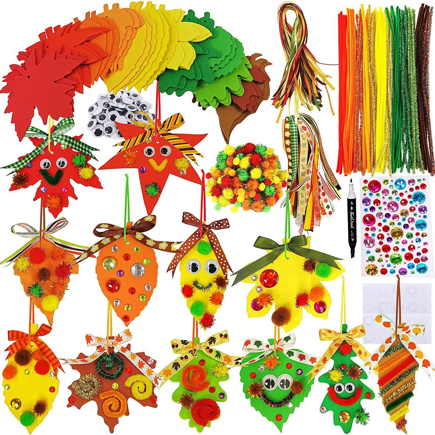 24 PCs Christmas Foam Stickers Suit DIY Decoration