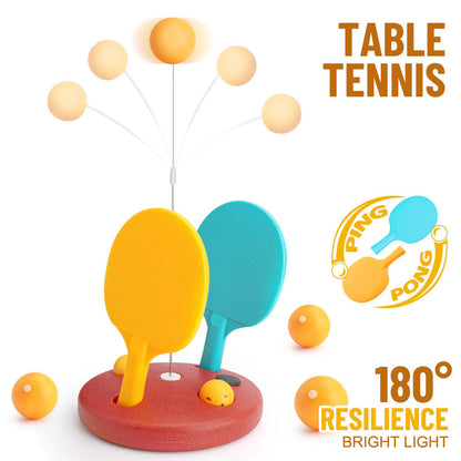 Glowing Ping-Pong Set - The Luminous Delight Of Night Games With Flashing Lights And Endless Laughter