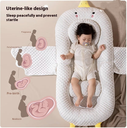 Newborn Anti-pressure Floor Wake-up Artifact Anti-chocking Sleeping Mattress Big White Geese