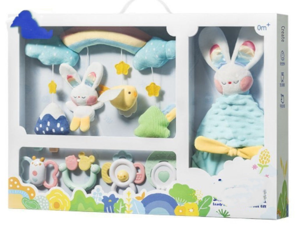 Newborn Soothing Rattle Teether Baby Early Educational Toy Gift